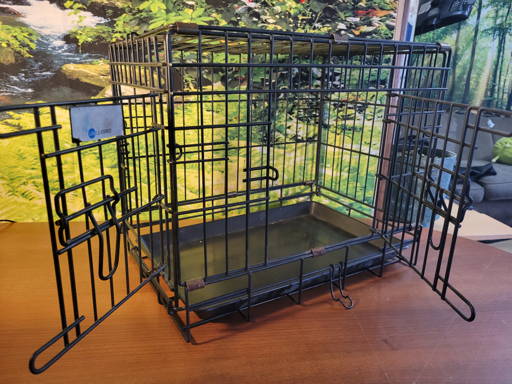 mini Black Collapsible Dog Crate - photo 4