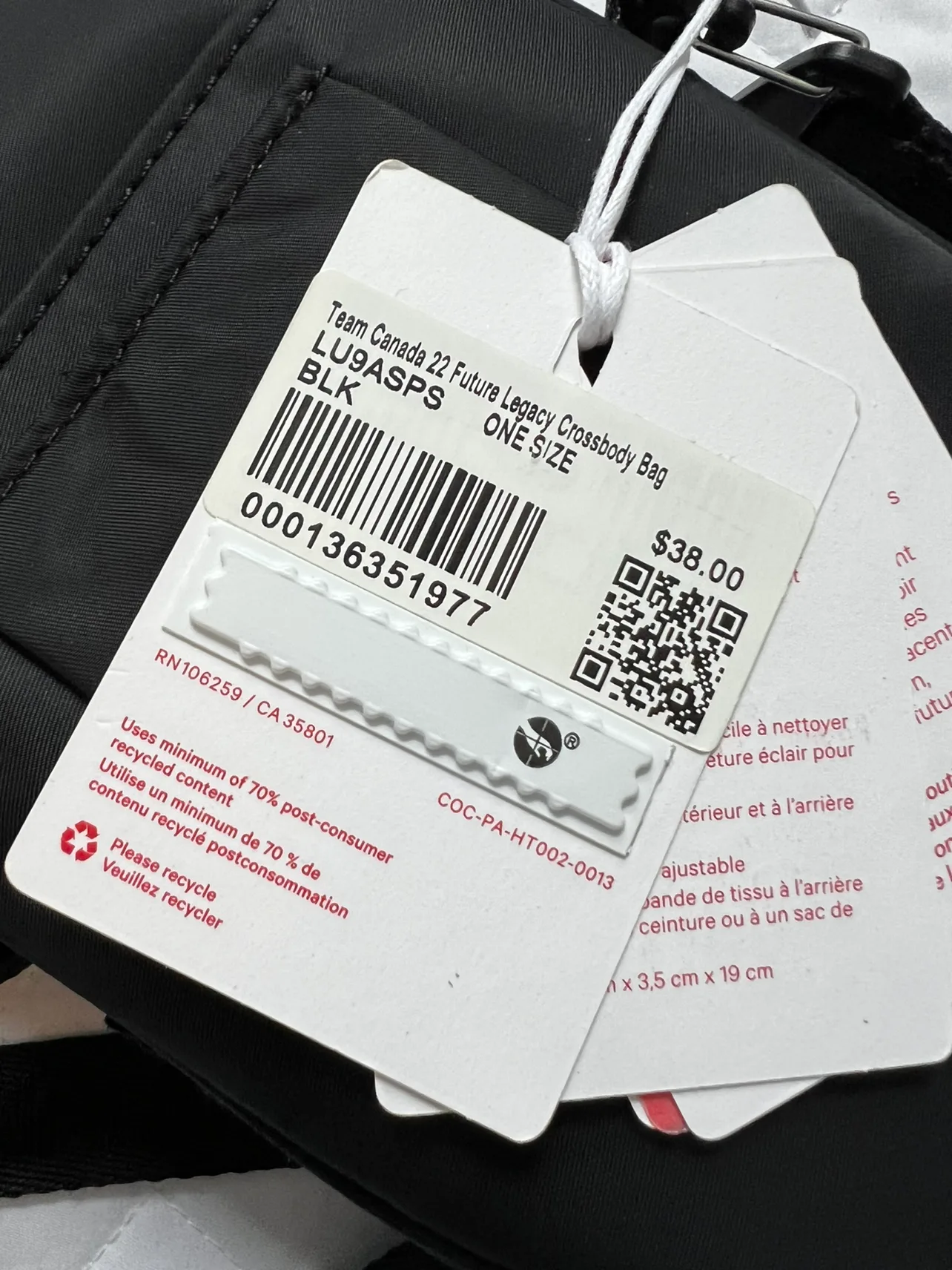 LULULEMON TEAM CANADA CROSSBODY BAG-NEW image indicator(6)