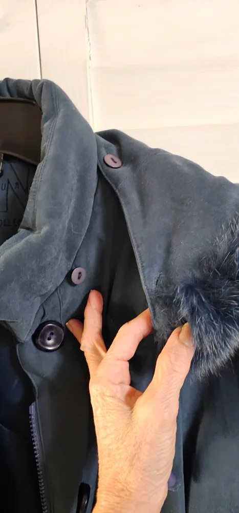 Nuge Collection Long Winter Coat with Fur Hood #ThriftyPicks image indicator(5)