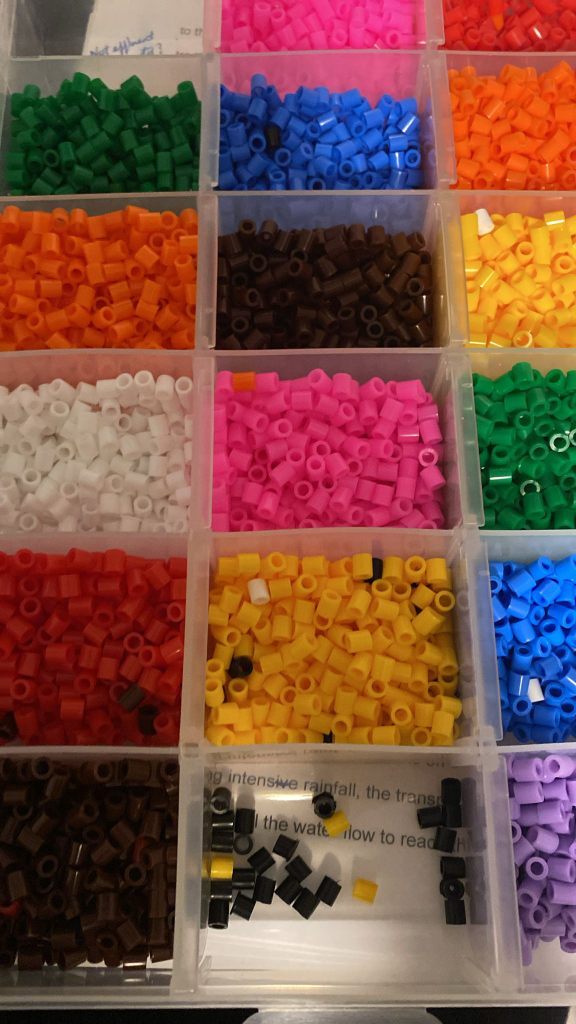 Perler Beads in Storage Case