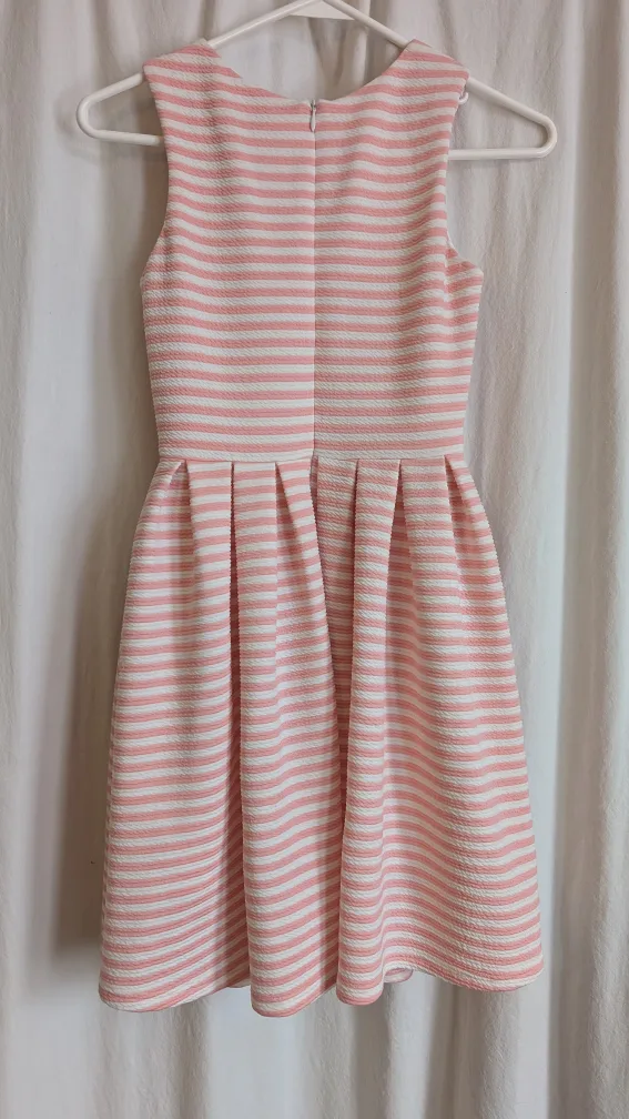 Pink and White Striped Dress image indicator(2)
