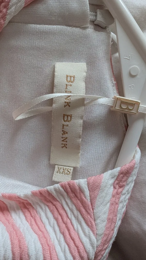 Pink and White Striped Dress image indicator(4)