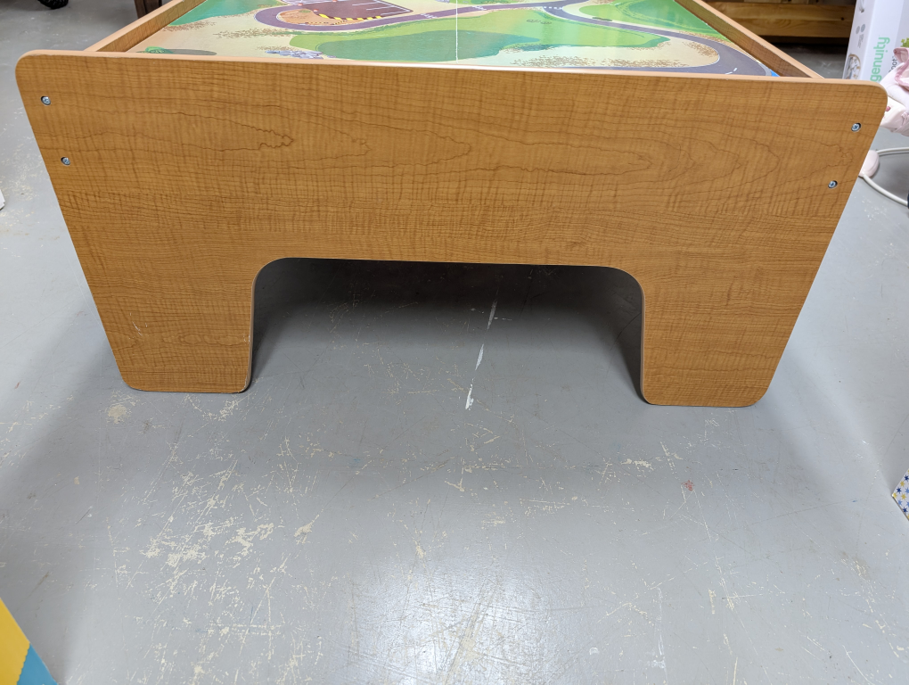 Wooden Race Track Table for Cars, Trains or Blocks - photo 2