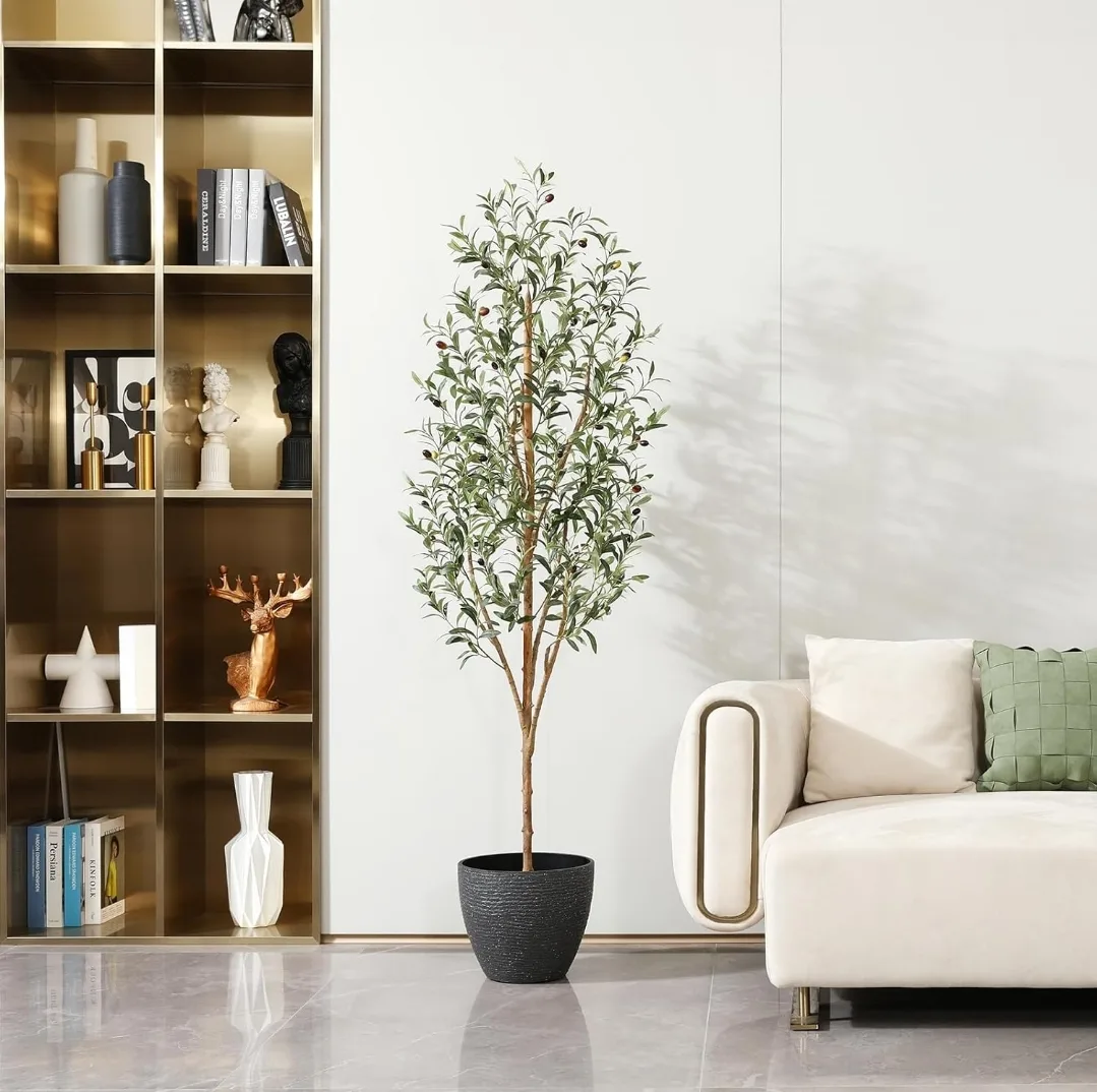 Brand New  6 ft Artificial Olive Tree image indicator(4)