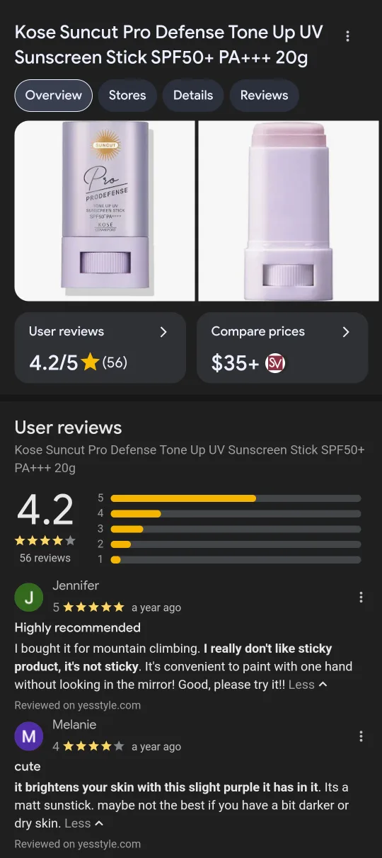 Kose Suncut Pro Defense Tone Up UV Sunscreen Stick SPF50+ PA++++ image indicator(4)