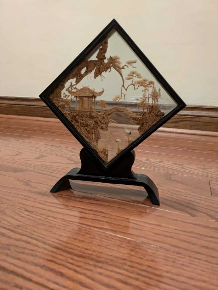 Cork Sculpture in Diamond Shaped Frame image indicator(2)