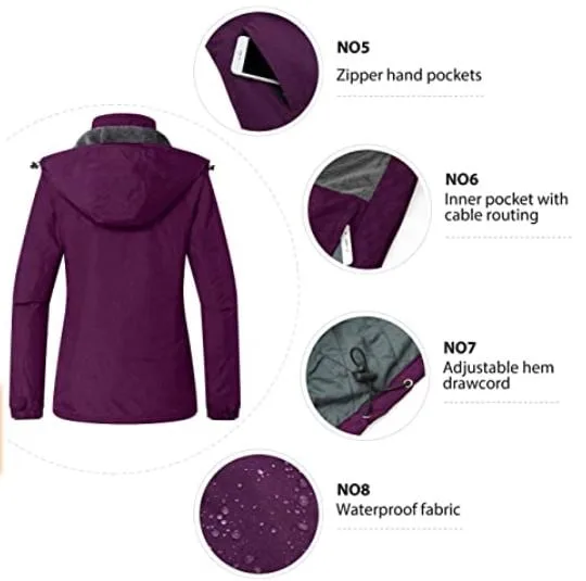 New Wantdo Women's Ski Winter Jacket Hooded Windproof image indicator(5)