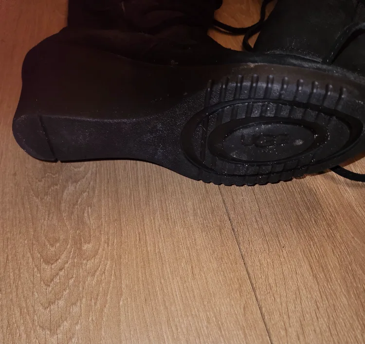 UGG Black Suede Wedge Boots image indicator(2)