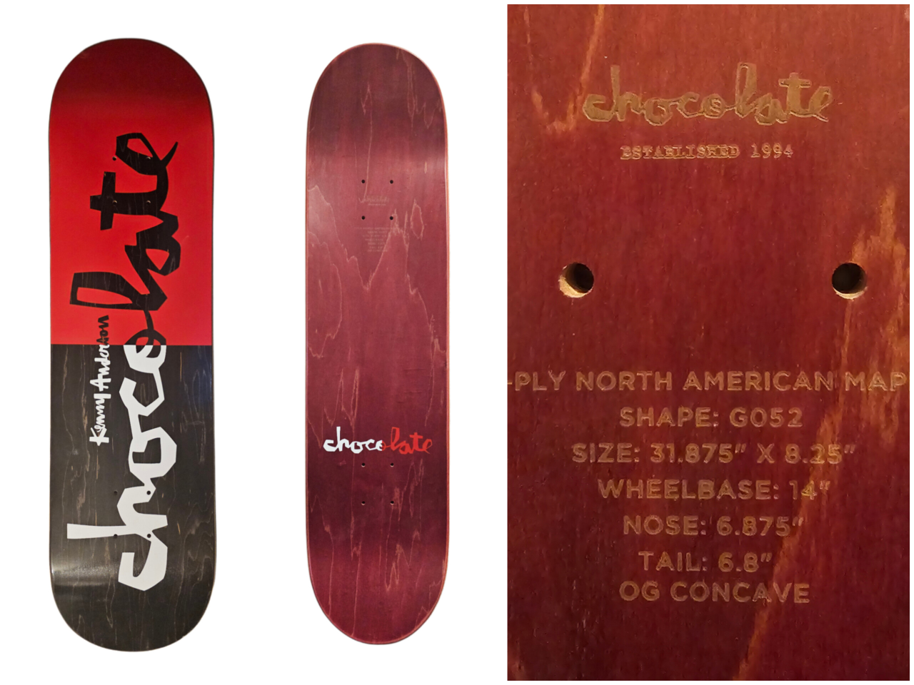 Kenny Anderson Pro Skateboard Deck (Chocolate) - photo 2