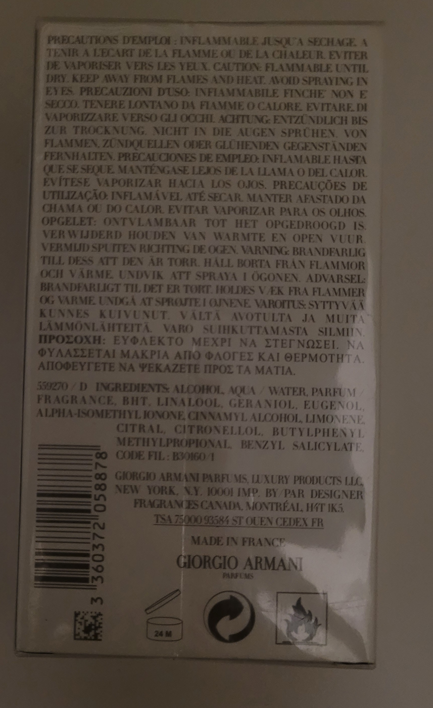 Giorgio Armani Acqua di Gio Pour Homme 100ml - photo 2