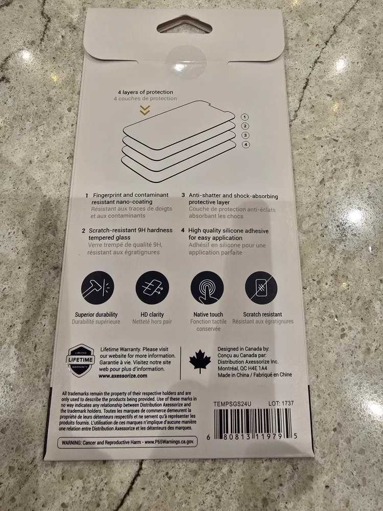 AXS ARMORglass Screen Protector for Samsung Galaxy S24 Ultra image indicator(2)