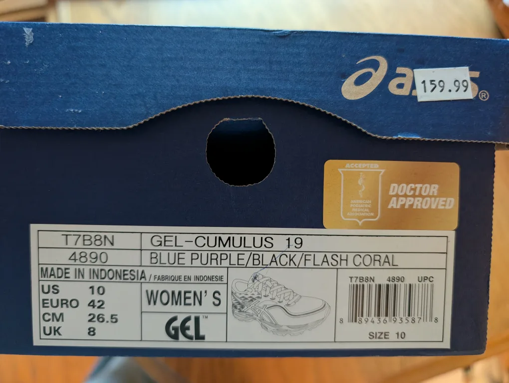 ASICS Gel-Cumulus 19 Women's Running Shoes Size 10 image indicator(3)