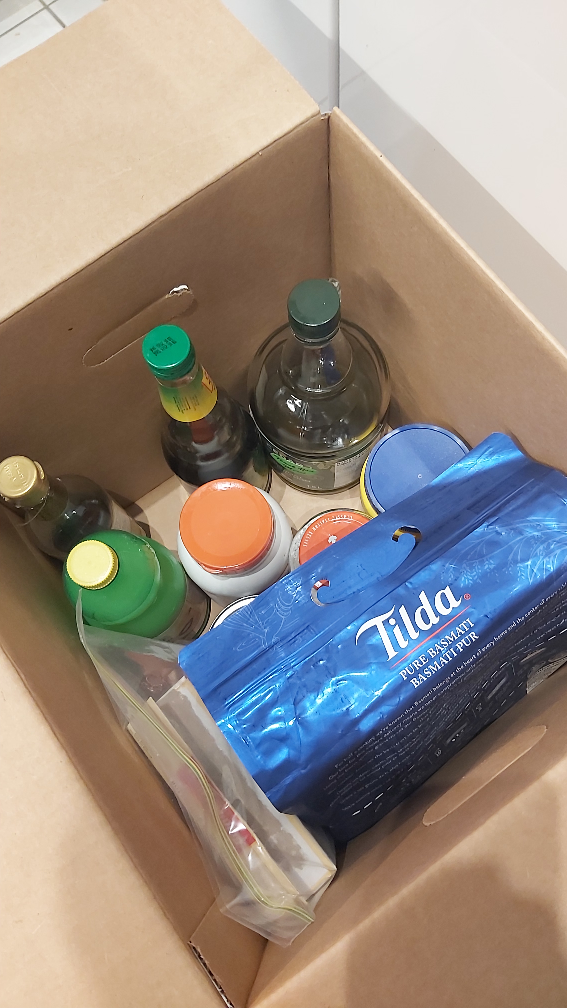 Assorted Food Items , moving out