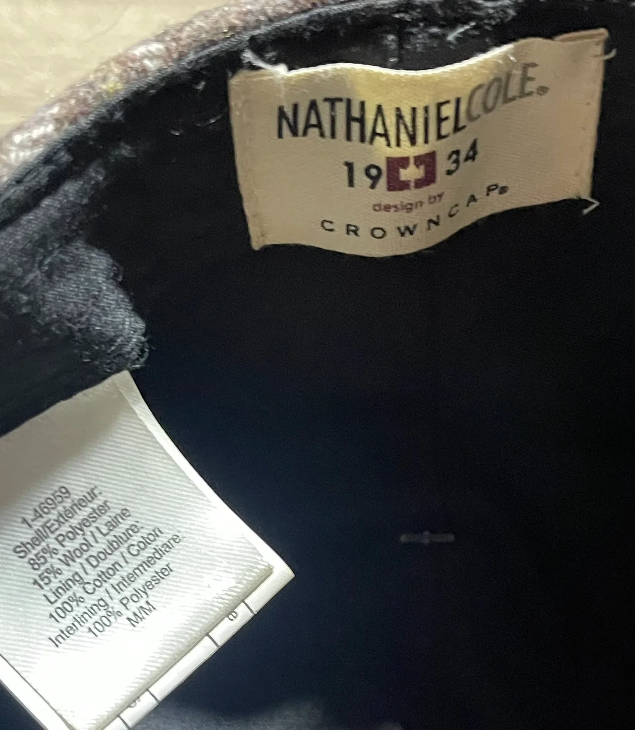 (NEW) Nathaniel Cole 1923-34 Brown Plaid Newsboy Cap image indicator(7)