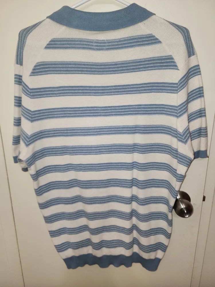 Mens striped collared shirt image indicator(2)