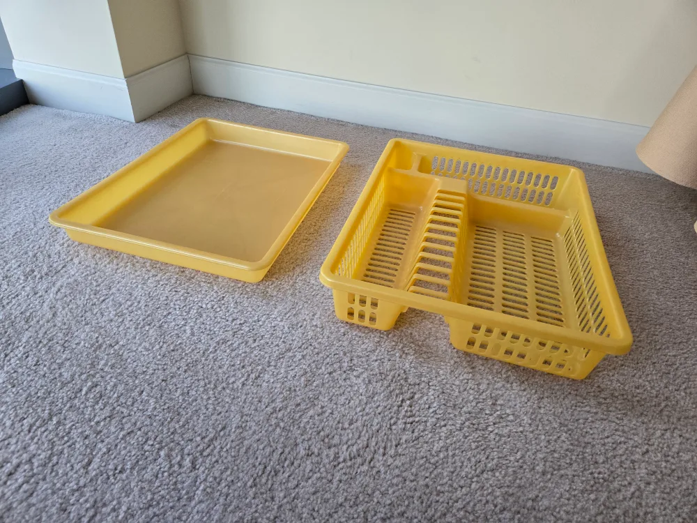 Yellow Plastic Dish Drying Rack image indicator(3)