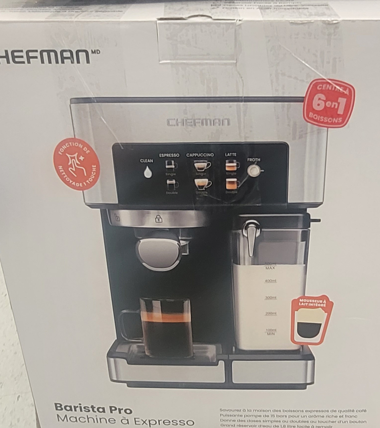 UNOPENED BOX BRAND NEW Chefman Barista Pro Espresso Machine