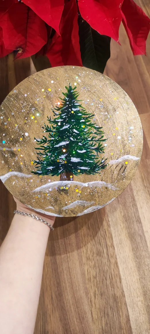 Hand painted Christmas Tree image indicator(2)