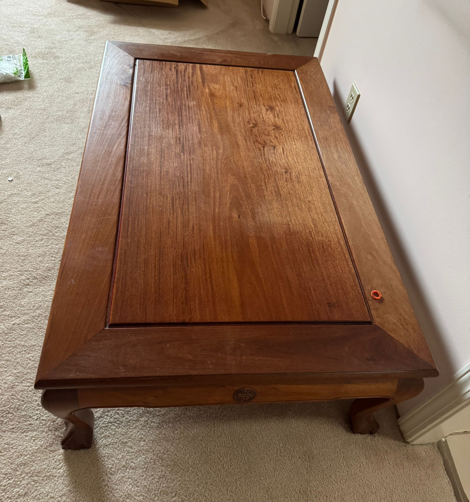 Large Solid Wood Coffee Table - photo 3