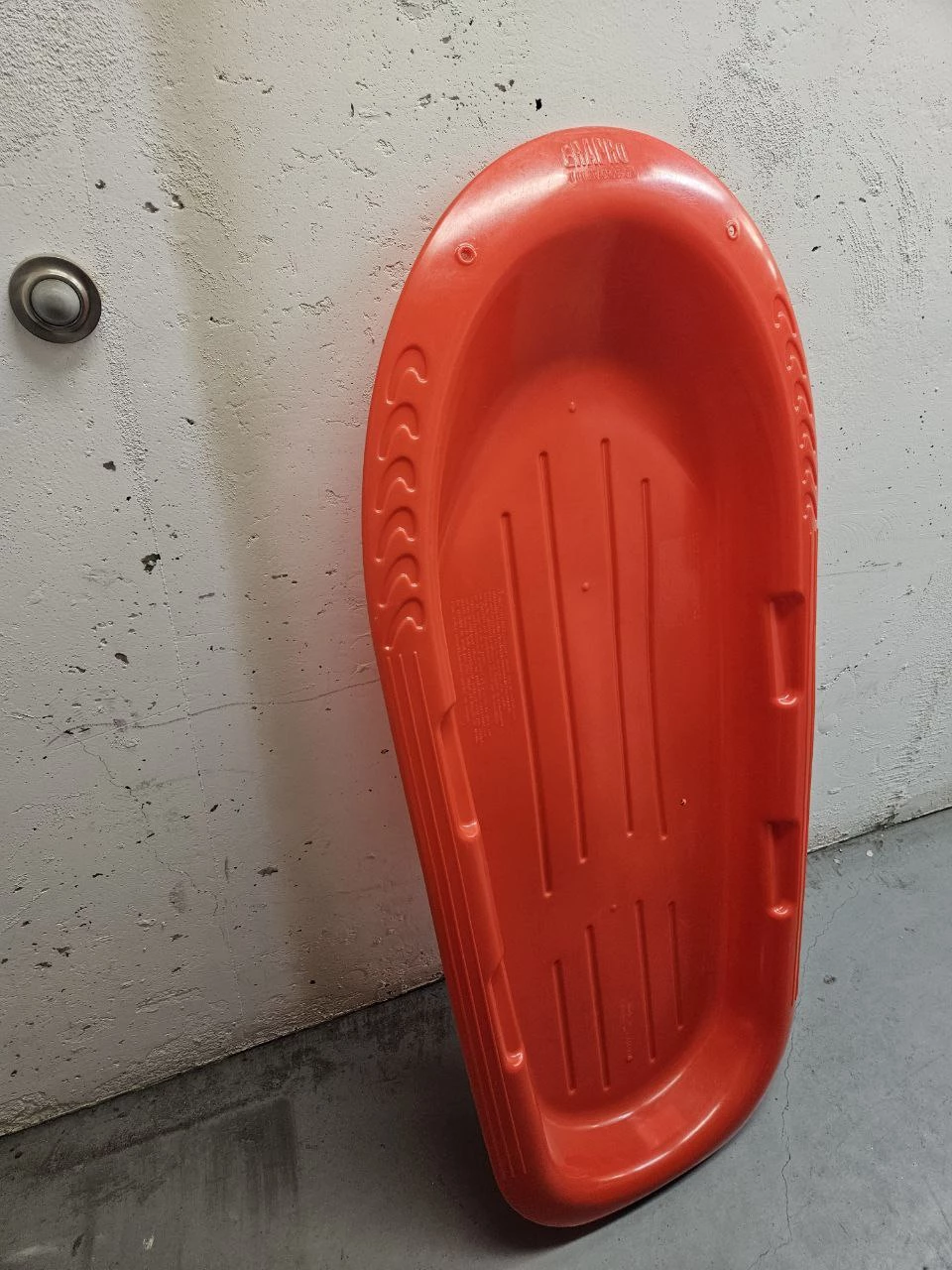 Red Plastic Sled
