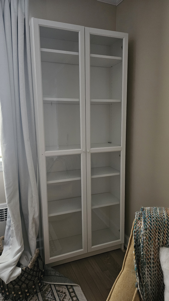 IKEA Billy Bookcase with Glass Doors - photo 3