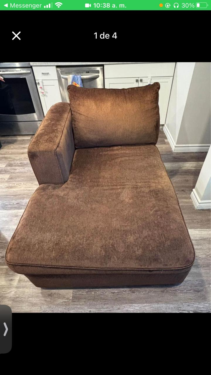 Brown Sectional Sofa - photo 3