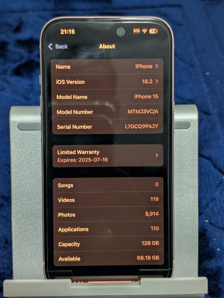 iPhone 15 128GB - Rose Gold - Excellent Condition - photo 5