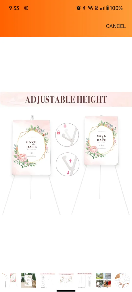 Easels for Display Portable Art Easel image indicator(3)