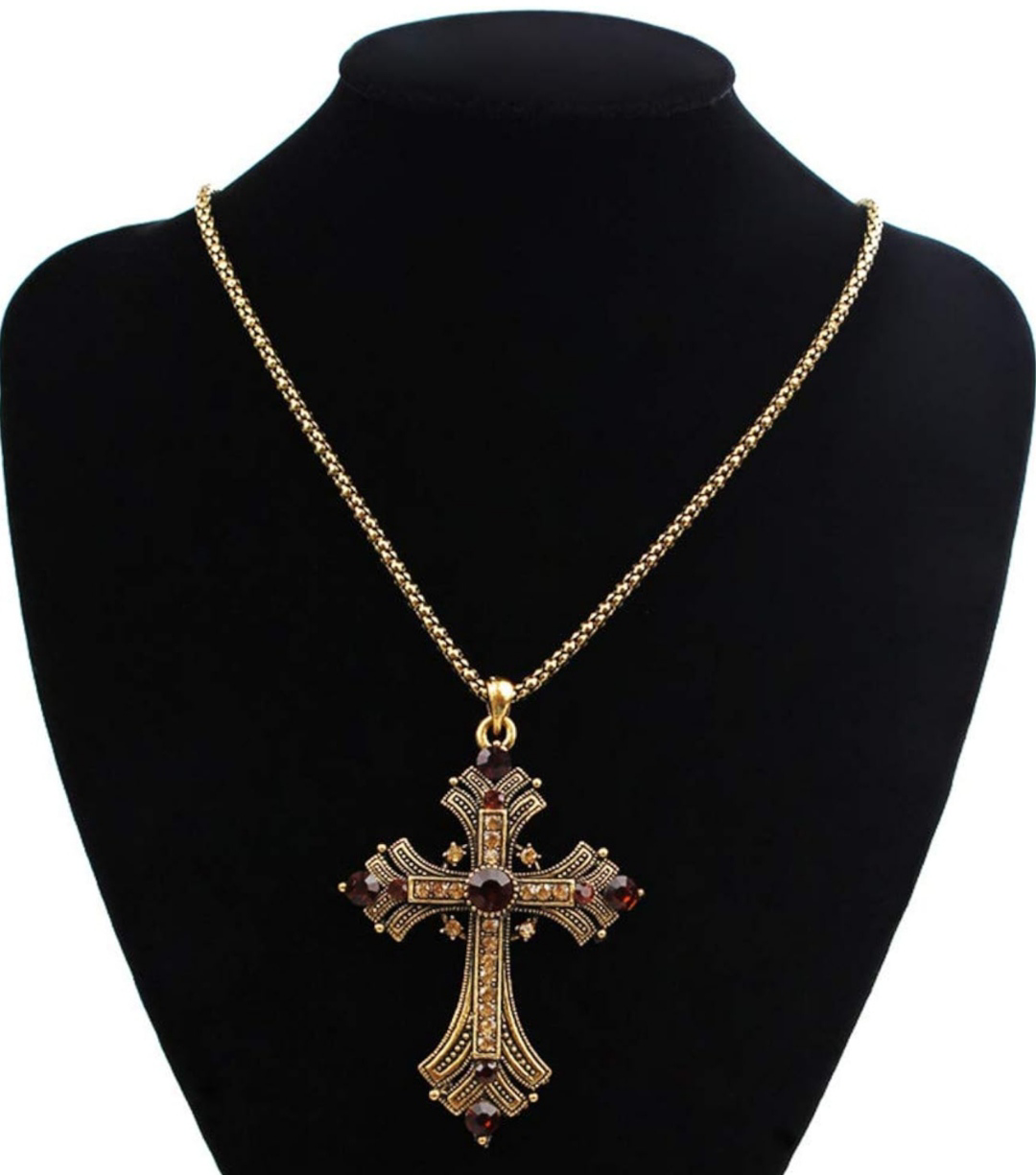 Cross Necklace The length of chain is about 70cm