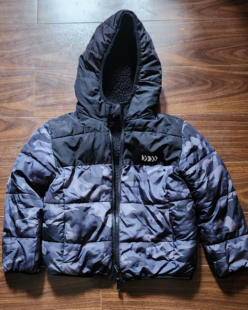 Boys' Camouflage Puffer Jacket
