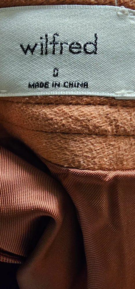 Wilfred Brown Leather Skirt #ThriftyPicks image indicator(4)