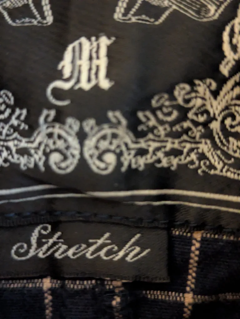 Guess Navy Blue stripe plaid blazer image indicator(5)