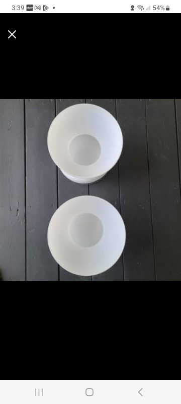 IKEA Vase XL Diabolo Anne Vintage opaline white 2 - photo 2