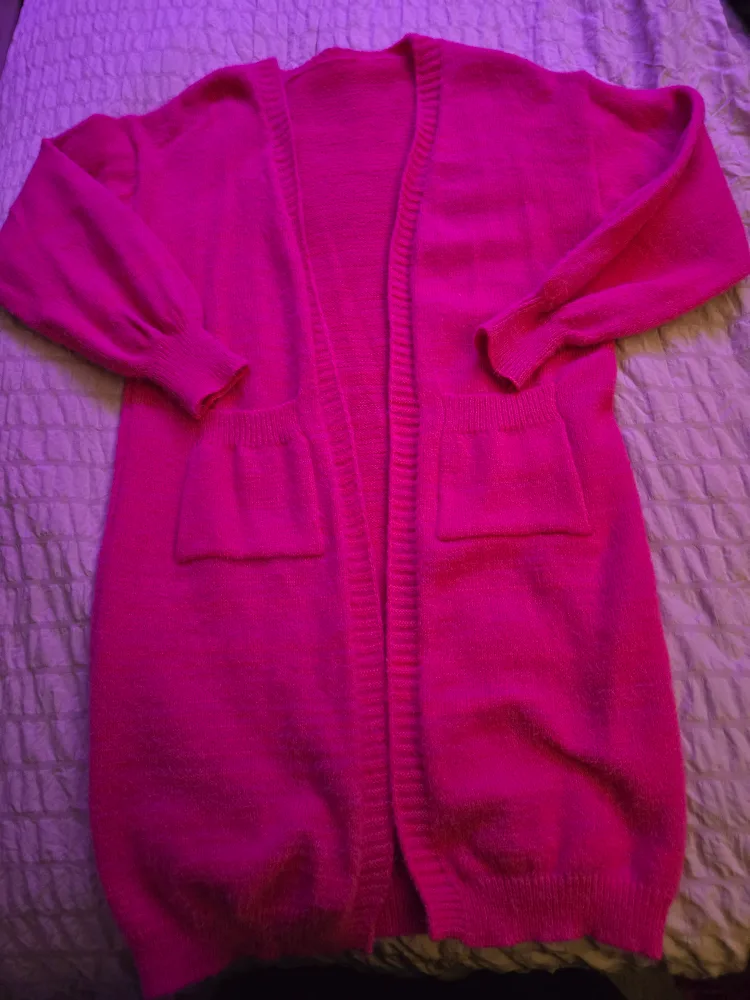 Pink Long Cardigan thumbnail