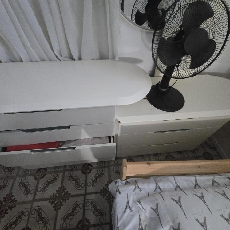 White Nightstand for move
