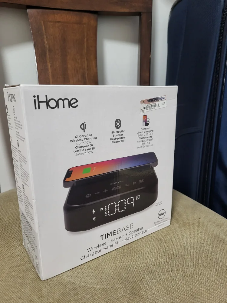 iHome Timebase Wireless Charger Speaker thumbnail