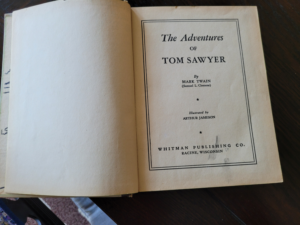 Vintage The Adventures of Tom Sawyer Book