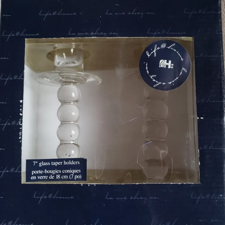 🆕Glass Taper Candle Holders image indicator(3)