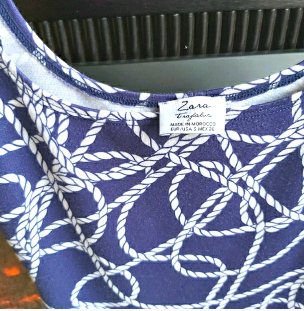 Zara Nautical Rope Print Dress - photo 4
