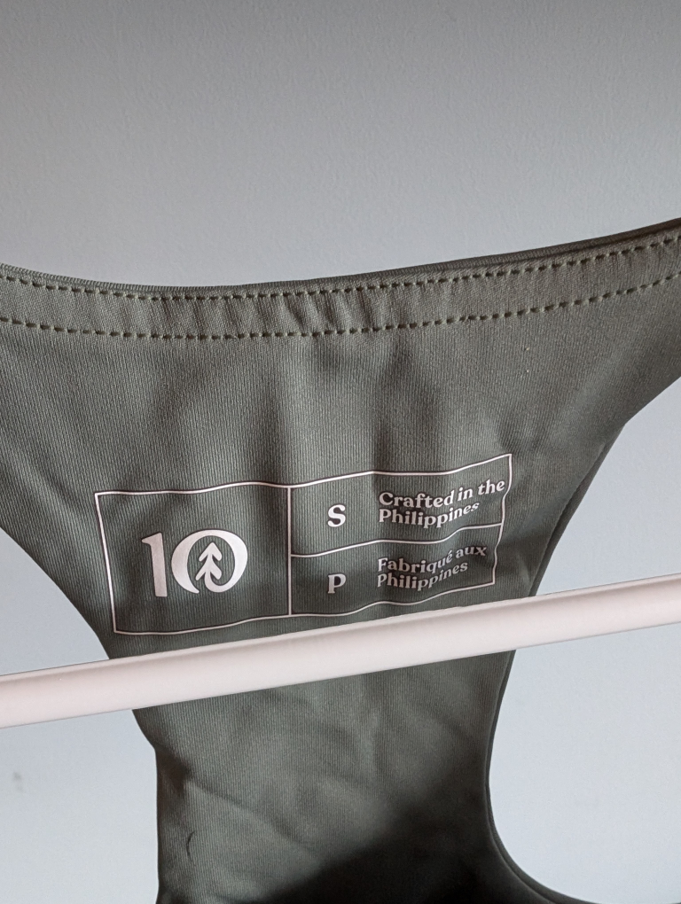 Tentree Longline Bra, Agave Green - photo 2
