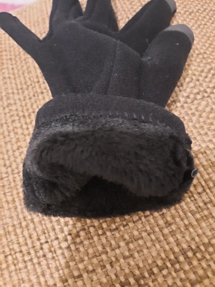Black Fleece Lined Gloves image indicator(2)