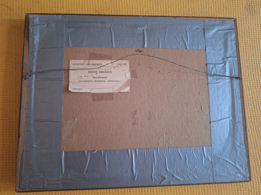 A Vintage Pair of  Watercolor Paintings by M. Poissant - photo 5