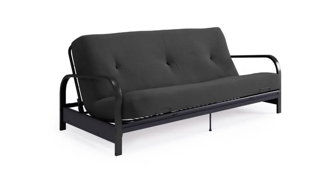 Mainstays Black Metal Arm Futon image indicator(3)