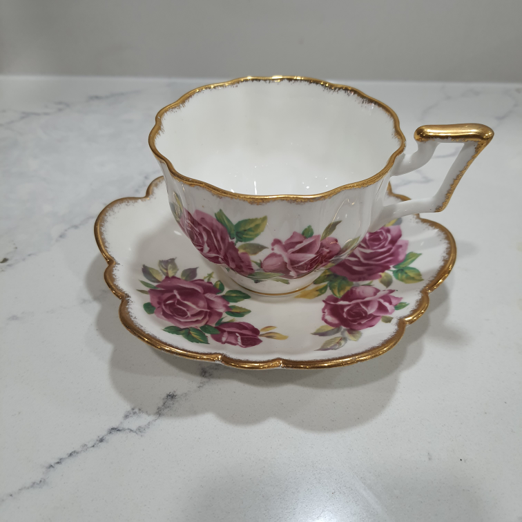 Vintage Salisbury Juliana Rose Tea Cup