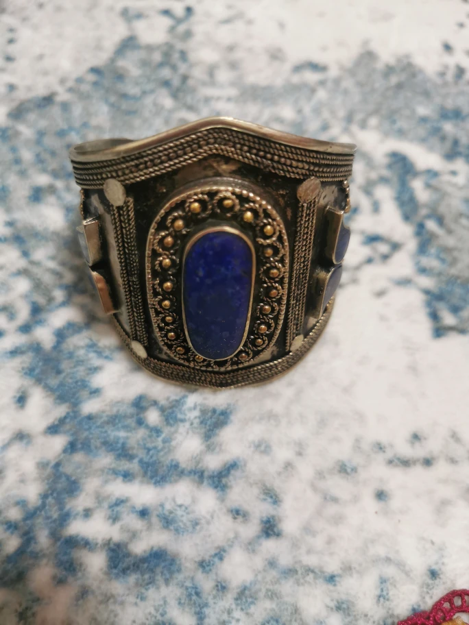 Silver Lapis Lazuli Bracelet - photo 2