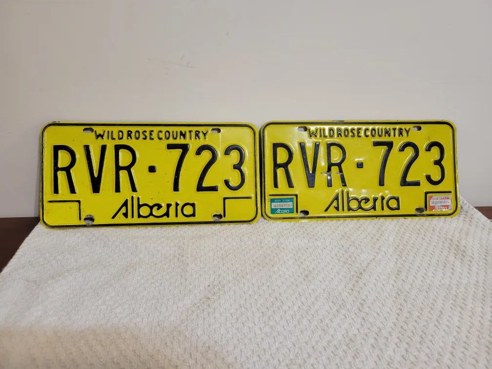 Vintage Alberta License Plates thumbnail