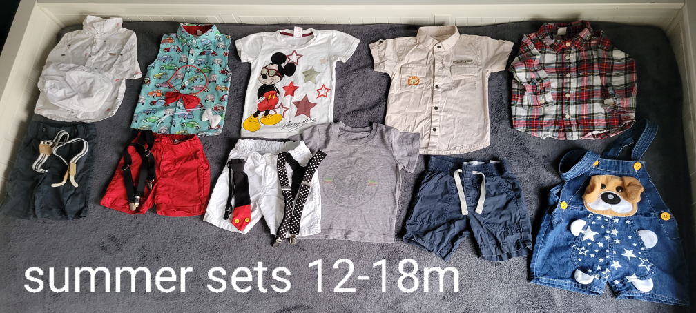 Toddler boy 12-18m summer clothes