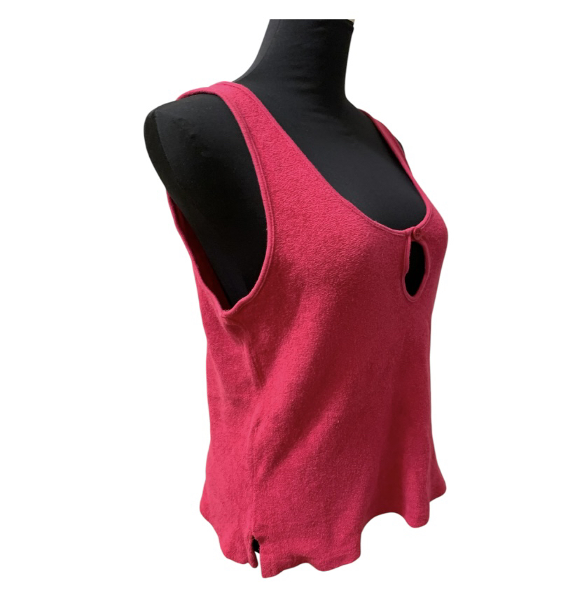 Vintage 80s Pink Sleeveless Terrycloth Tank Top - photo 5