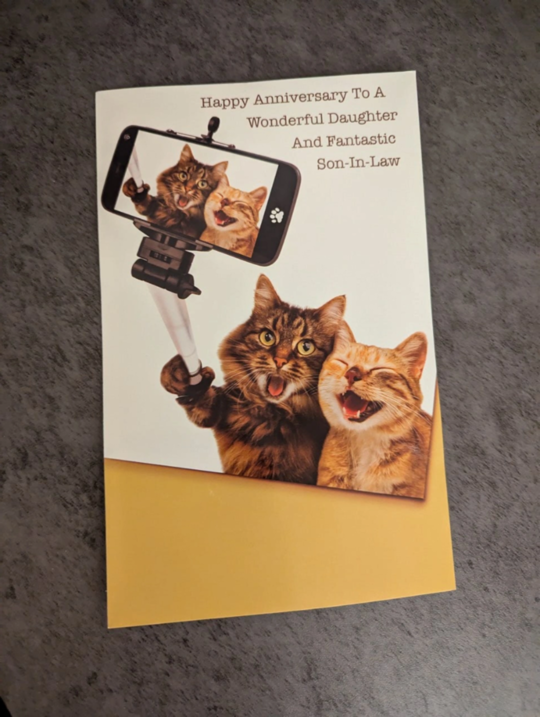 daughter and son in law card