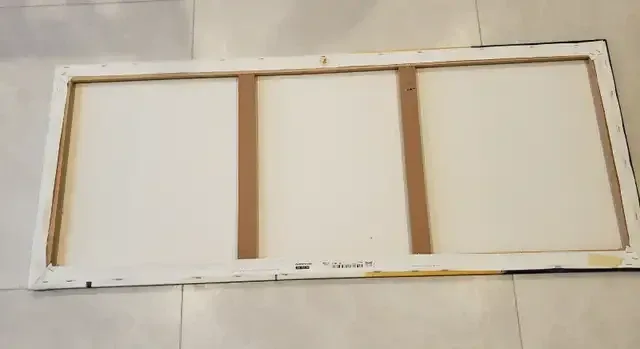 Colourful autumn leaf print 55x22 inches, wall art, picture image indicator(2)